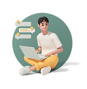 Mujer adolecente con libros de estudio