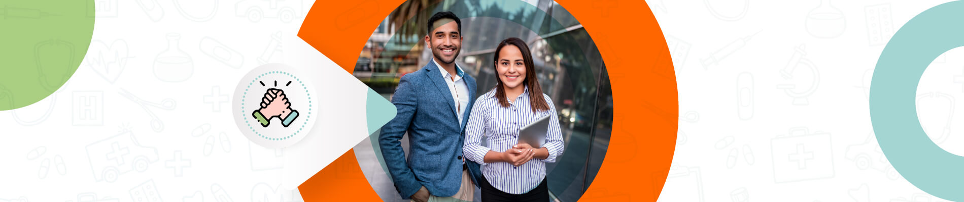 Foto de hombre y mujer con latop