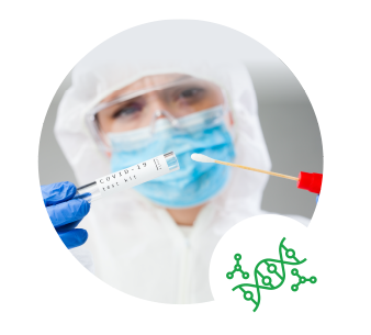 Imagen personal de la salud en laboratorio